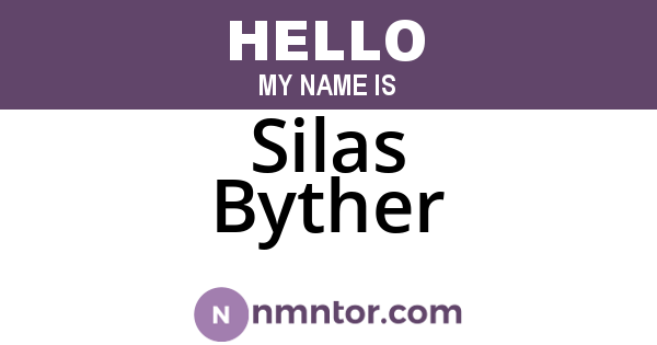 Silas Byther