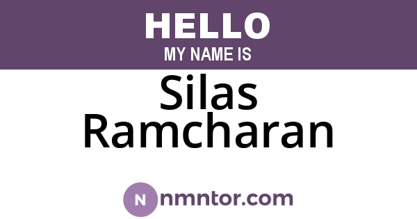 Silas Ramcharan