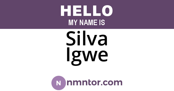 Silva Igwe