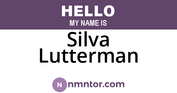 Silva Lutterman