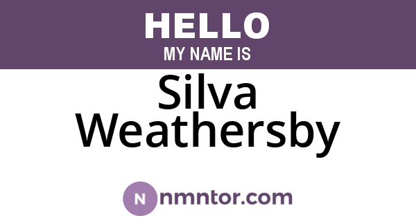 Silva Weathersby