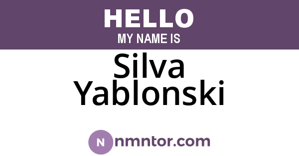 Silva Yablonski