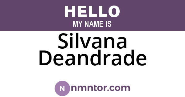 Silvana Deandrade
