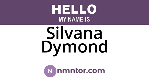 Silvana Dymond