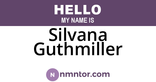 Silvana Guthmiller