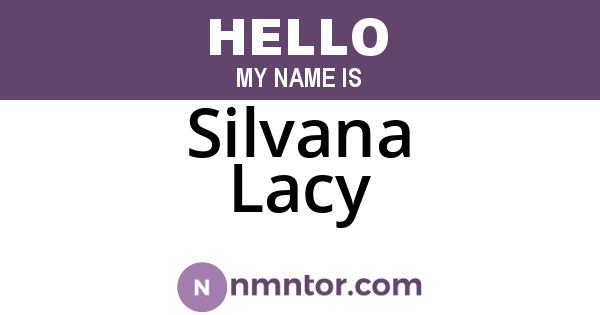 Silvana Lacy