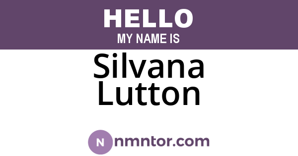 Silvana Lutton
