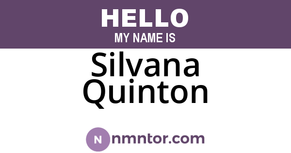 Silvana Quinton