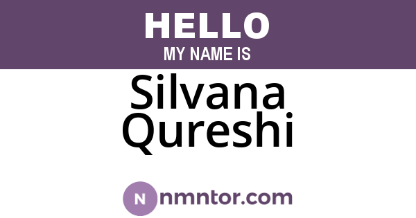 Silvana Qureshi