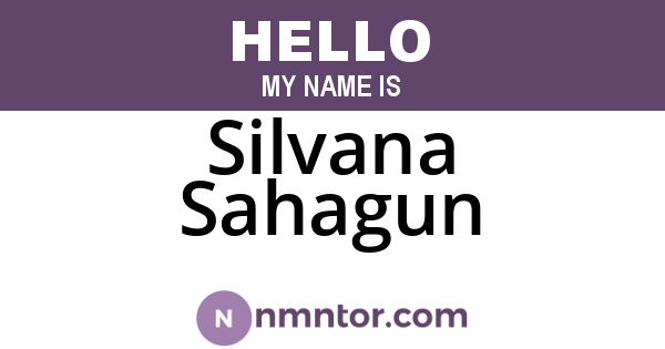 Silvana Sahagun
