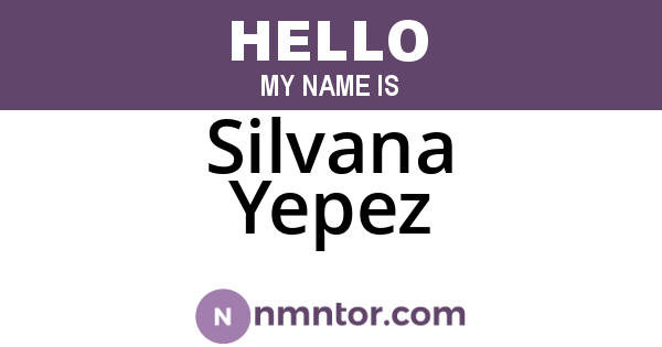 Silvana Yepez