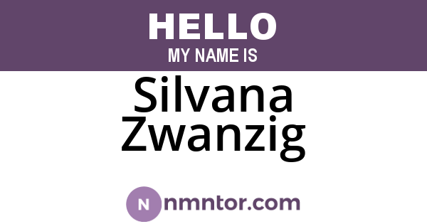 Silvana Zwanzig