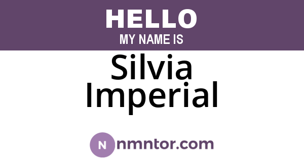 Silvia Imperial