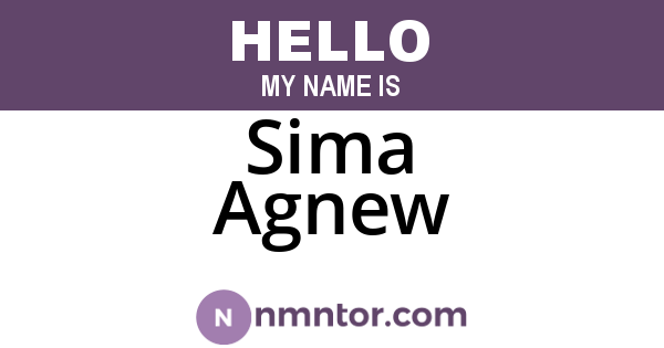 Sima Agnew
