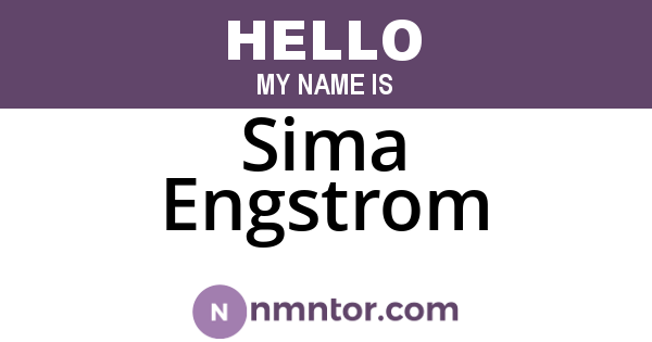 Sima Engstrom