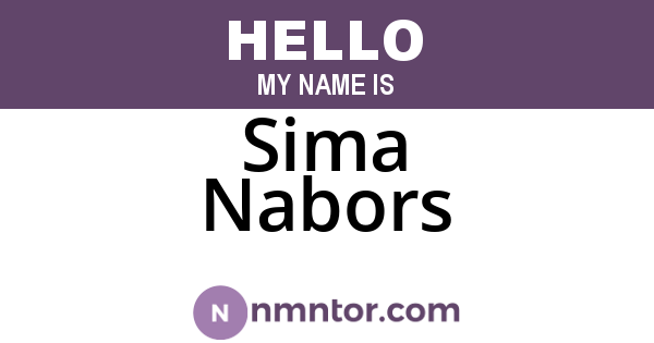 Sima Nabors