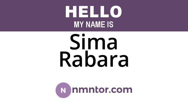 Sima Rabara