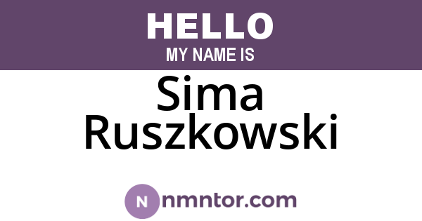 Sima Ruszkowski