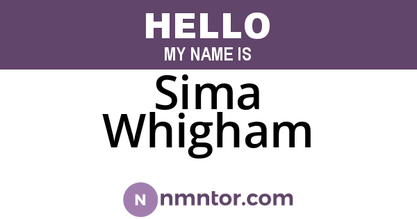 Sima Whigham