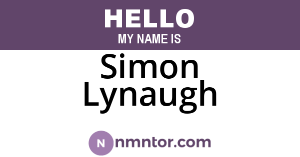 Simon Lynaugh