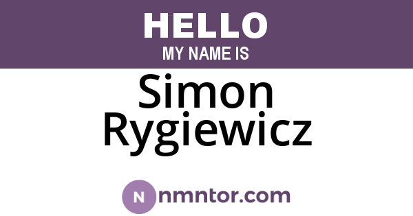 Simon Rygiewicz