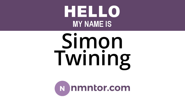 Simon Twining