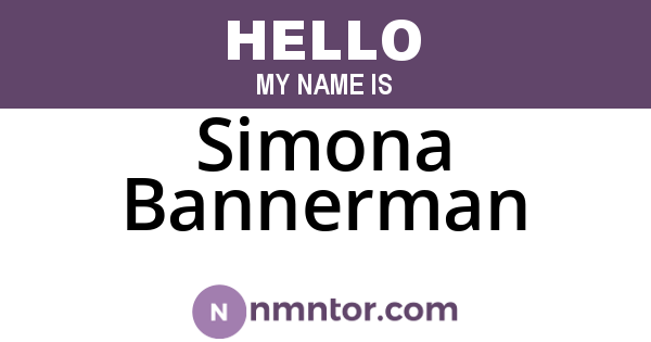 Simona Bannerman