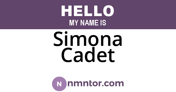 Simona Cadet