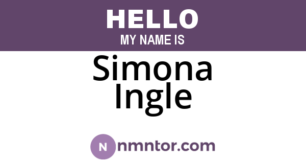Simona Ingle