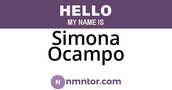 Simona Ocampo