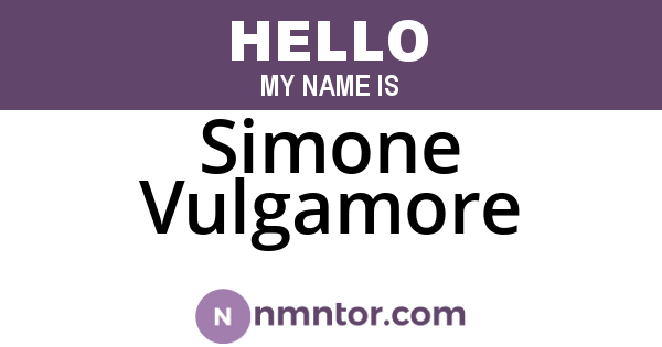 Simone Vulgamore