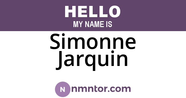 Simonne Jarquin