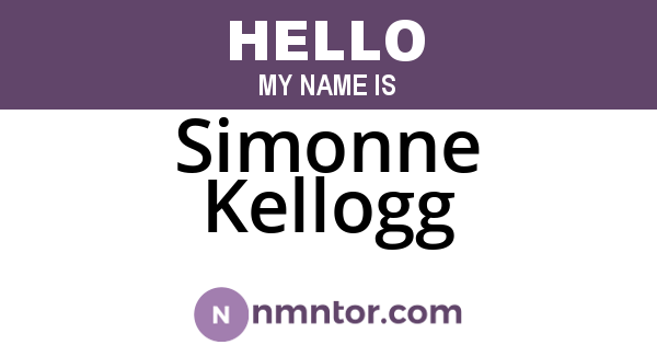 Simonne Kellogg