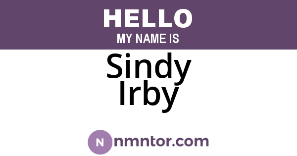 Sindy Irby