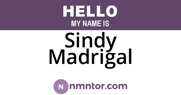 Sindy Madrigal