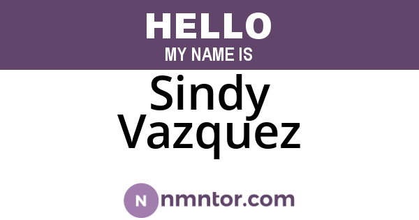 Sindy Vazquez