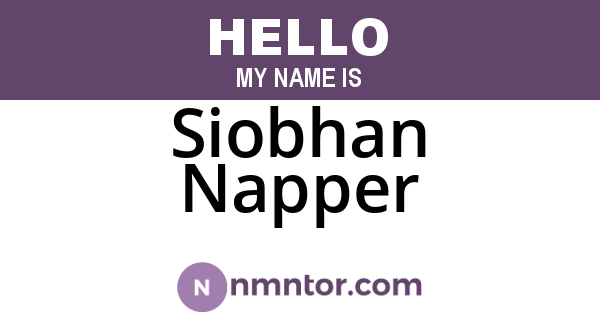 Siobhan Napper