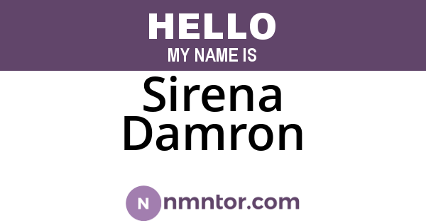 Sirena Damron