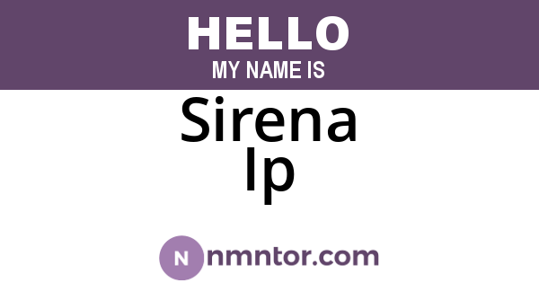 Sirena Ip