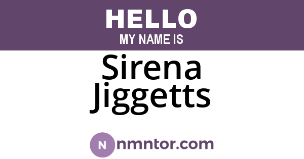 Sirena Jiggetts