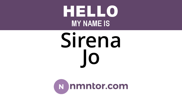Sirena Jo