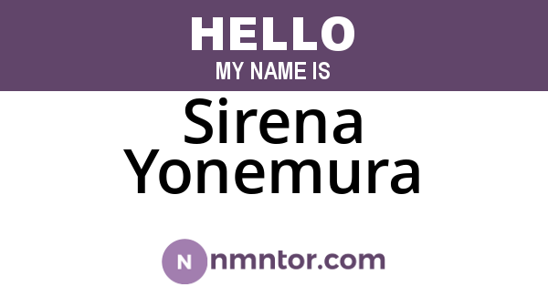 Sirena Yonemura