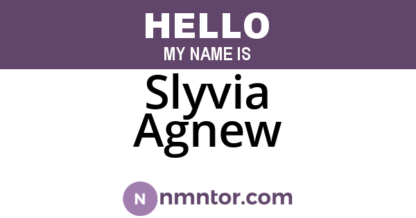 Slyvia Agnew