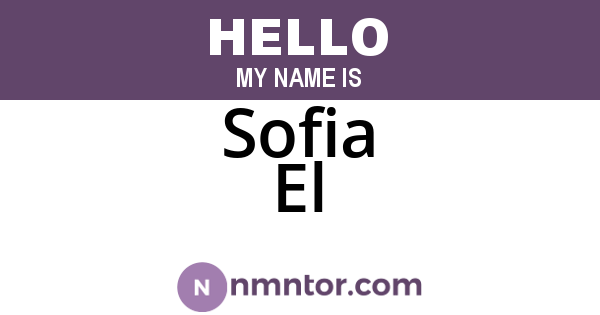 Sofia El