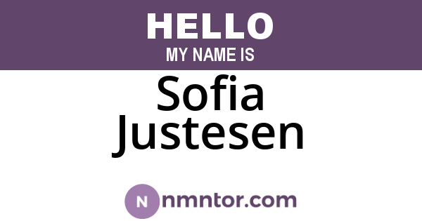 Sofia Justesen