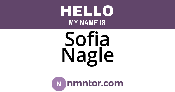 Sofia Nagle