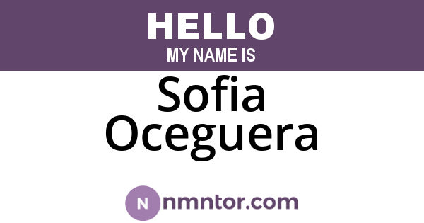 Sofia Oceguera
