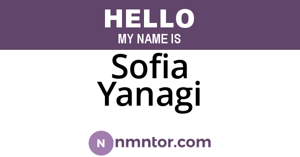 Sofia Yanagi