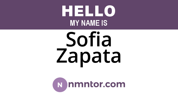 Sofia Zapata