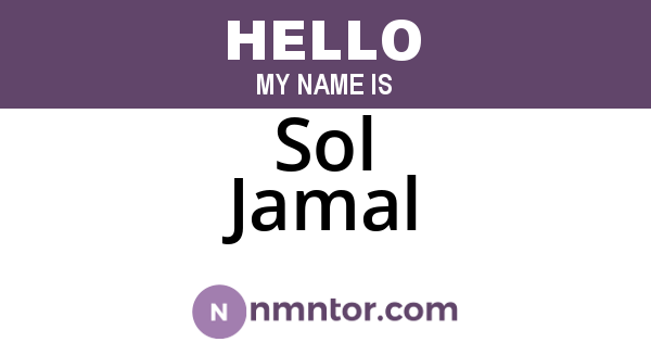 Sol Jamal